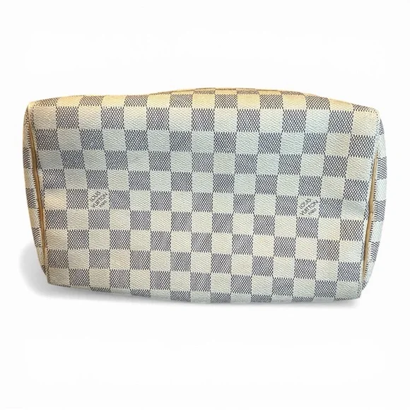 LV Speedy 25 Damier AzurAuthentic Louis Vuitton Satchelwith COA